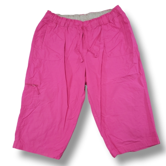 Just My Size Pants - Just My Size Pants Size 1X Relax Fit Womens Plus Size JMS Capri Pants Cargo